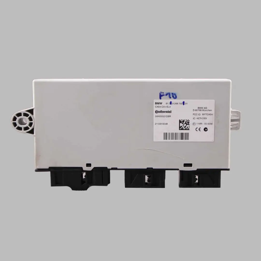 Control Unit BMW F10 F11 X3 F25 CAS4 Key Reading Module to with Part number 9268750 Control Unit BMW F10 F11 X3 F25 CAS4 Key Reading Module - SKU 9268750 - Part number 9268750
