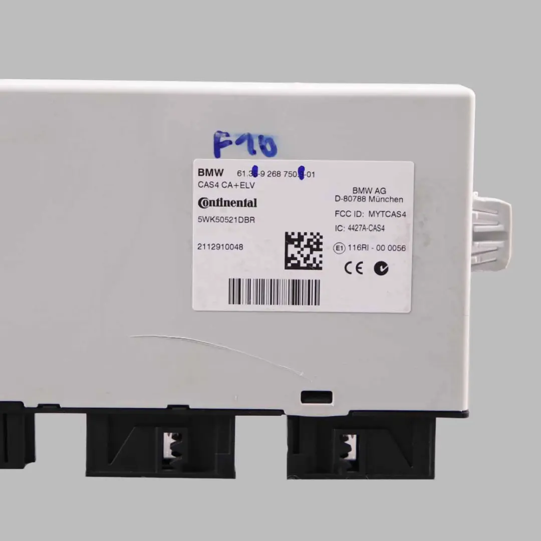 Control Unit BMW F10 F11 X3 F25 CAS4 Key Reading Module to with Part number 9268750 Control Unit BMW F10 F11 X3 F25 CAS4 Key Reading Module - SKU 9268750 - Part number 9268750