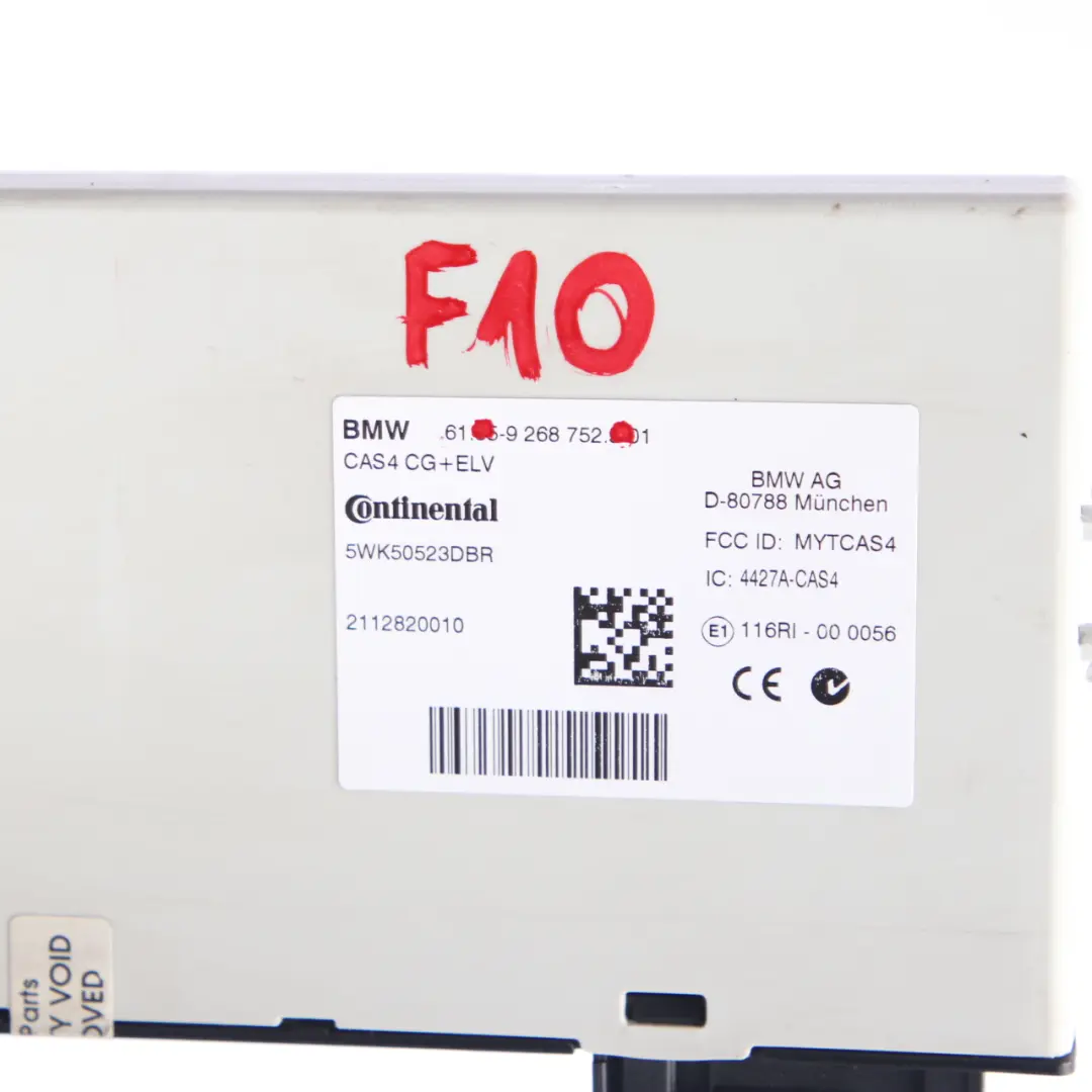 Unité De Contrôle BMW F01 F02 F07 F10 F11 CAS4 Key Reading Module pour à propos du numéro de pièce 9268752 Unité De Contrôle BMW F01 F02 F07 F10 F11 CAS4 Key Reading Module - SKU 9268752 - Numéro de pièce 9268752