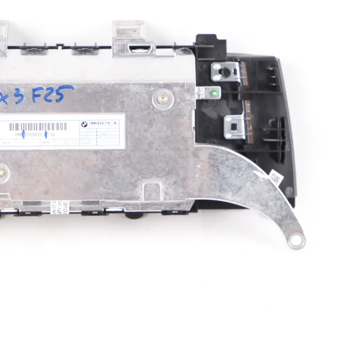 BMW X3 F25 X4 F26 Monitor salpicadero Pantalla central de a bordo 6,5" - SKU 9269020 - Número de pieza 9269020