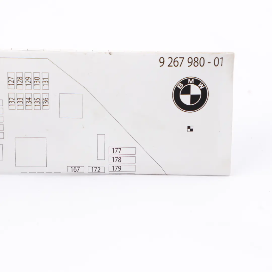 Fuse Box Grouping BMW F10 Fuse Placement Map Card Diagram to with Part number 926980-01 Fuse Box Grouping BMW F10 Fuse Placement Map Card Diagram - SKU 926980-01 - Part number 926980-01