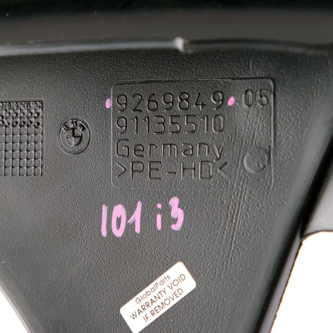  Conducto de aire caliente BMW i3 I01 Vent Izquierda Recorte Cubierta - SKU 9269849 - Número de pieza 9269849