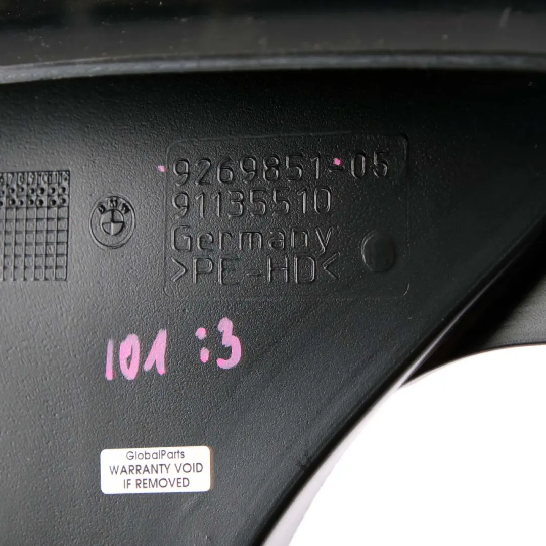 BMW i3 I01 Warmluftkanal Entlüftung Rechts Trim Abdeckplatte - SKU 9269851 - Teilenummer 9269851