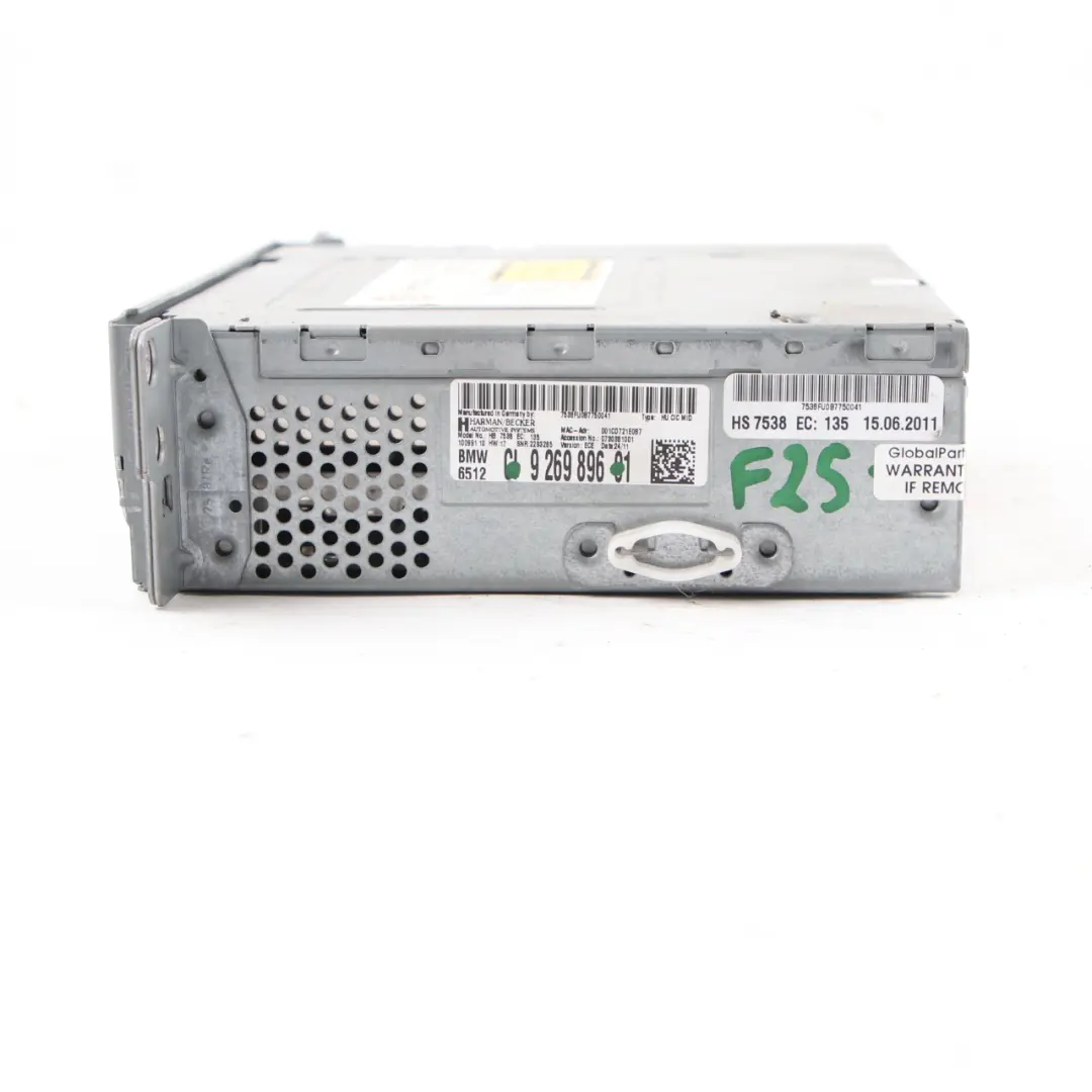 BMW X3 F25 Radio CD DAB Jednostki Główna - SKU 9269896 - Numer Części 9269896