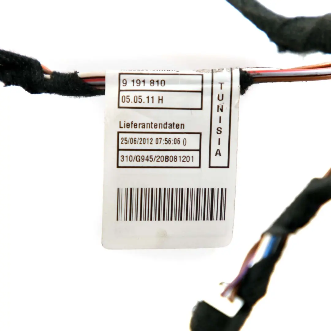 Wiring Cable Loom Rear Door Right Left to BMW X1 E84 with Part number 9269959 BMW X1 E84 Wiring Cable Loom Rear Door Right Left - SKU 9269959 - Part number 9269959