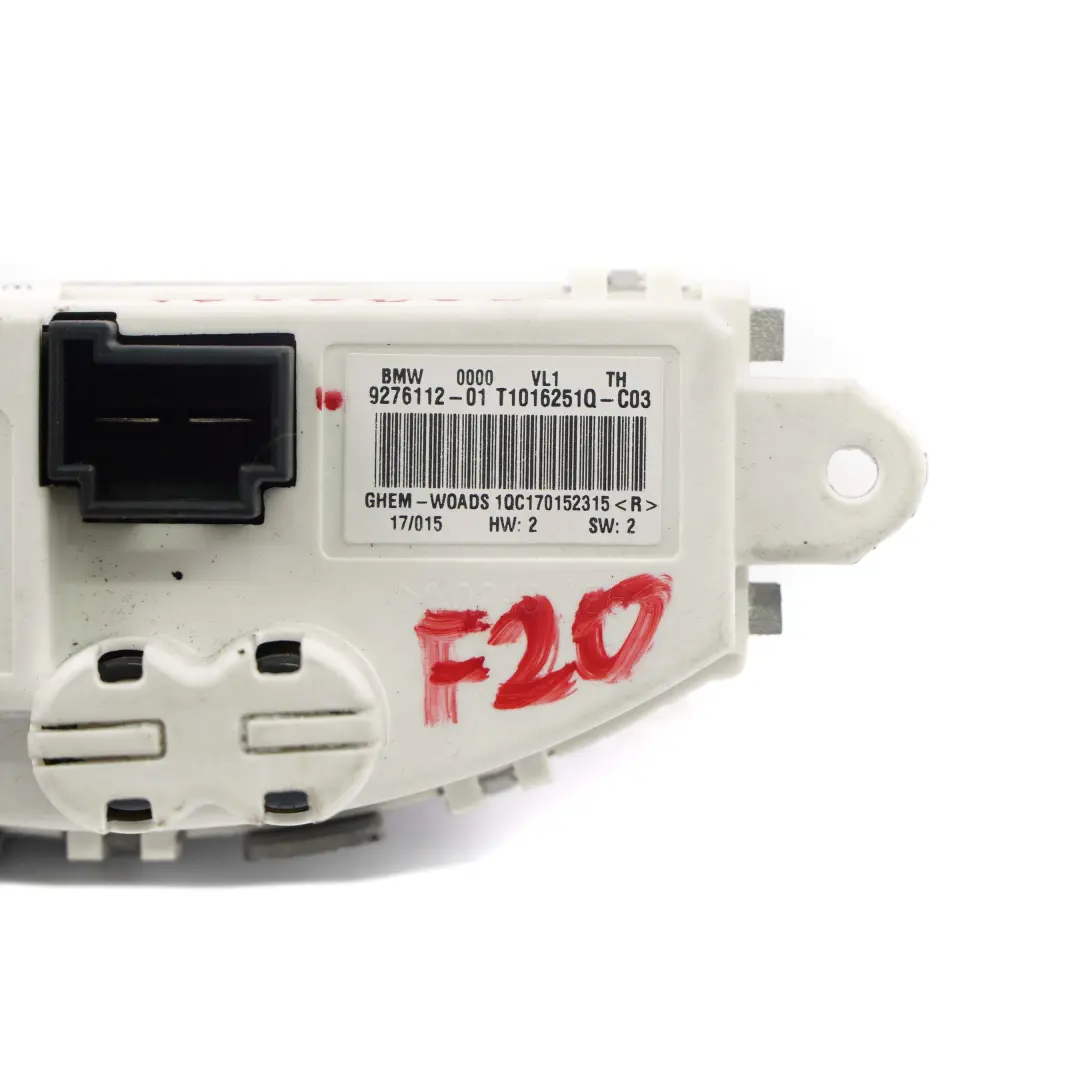 BMW F20 F21 F30 Heizungsgebläse Gebläse Regler Gebläseregler Widerstand - SKU 9270254 - Teilenummer 9377854