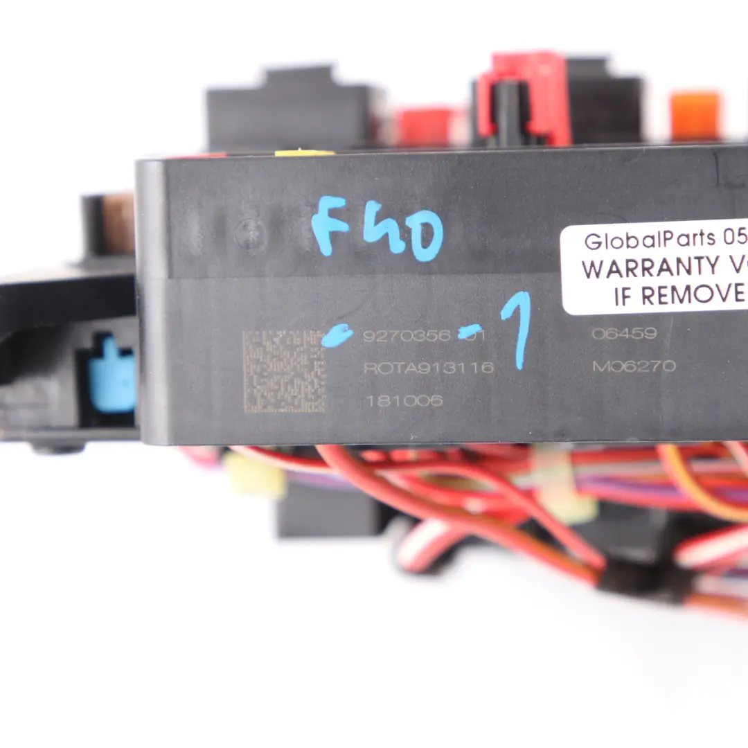 Boîte À Fusibles Et Relais Distribution D'Énergie pour BMW F40 Mini F55 F56 à propos du numéro de pièce 9270356 BMW F40 Mini F55 F56 Boîte À Fusibles Et Relais Distribution D'Énergie - SKU 9270356-1 - Numéro de pièce 9270356