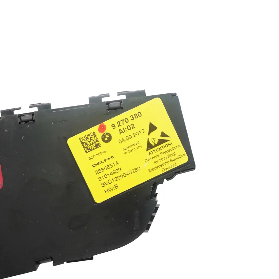  Interruttore Sedili BMW F01 F10 LCI Pannello Controllo Anteriore Destro - SKU 9270380 - Numero di parte 9270380