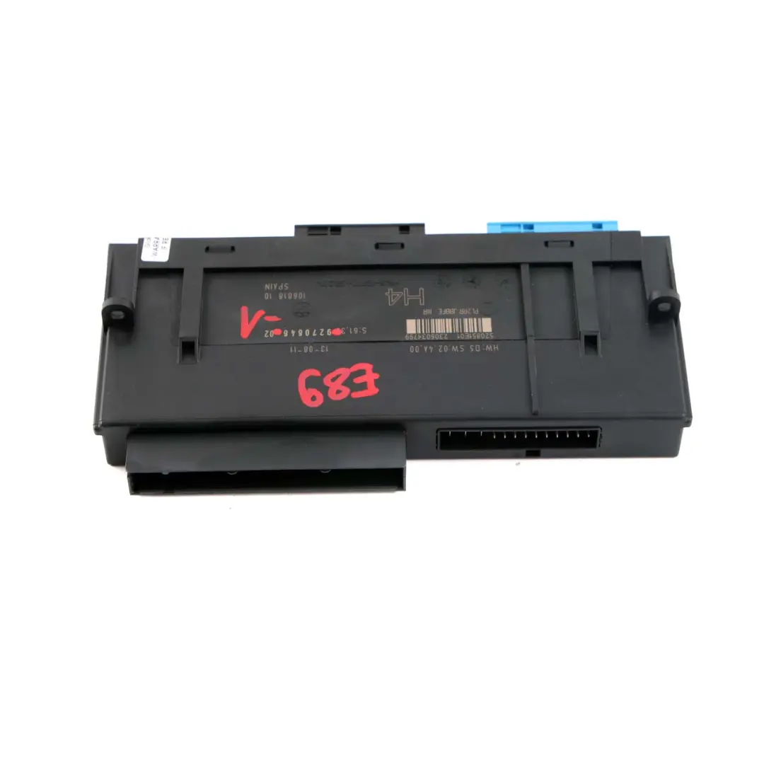 ECU Body Control Module H4 Junction Box PL2RR JBBFE IIIR to BMW Z4 E89 with Part number 9270646 BMW Z4 E89 ECU Body Control Module H4 Junction Box PL2RR JBBFE IIIR - SKU 9270646-1 - Part number 9270646