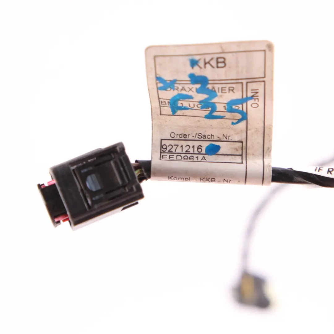 BMW X3 F25 Parachoques trasero PDC Cableado Cable del sensor de aparcamiento - SKU 9271216 - Número de pieza 9271216
