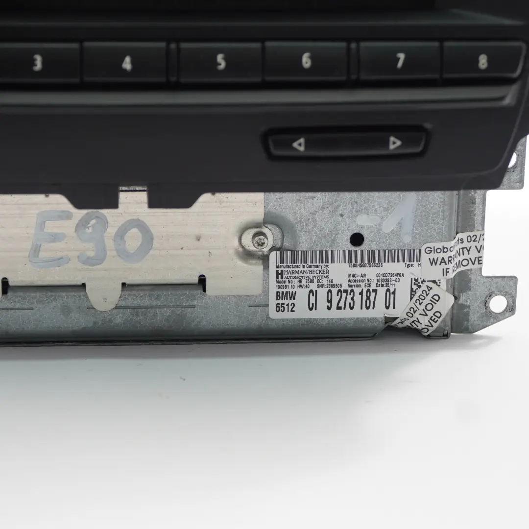BMW E90 E91 Radio Nawigacja - SKU 9273187-1 - Numer Części 9273187