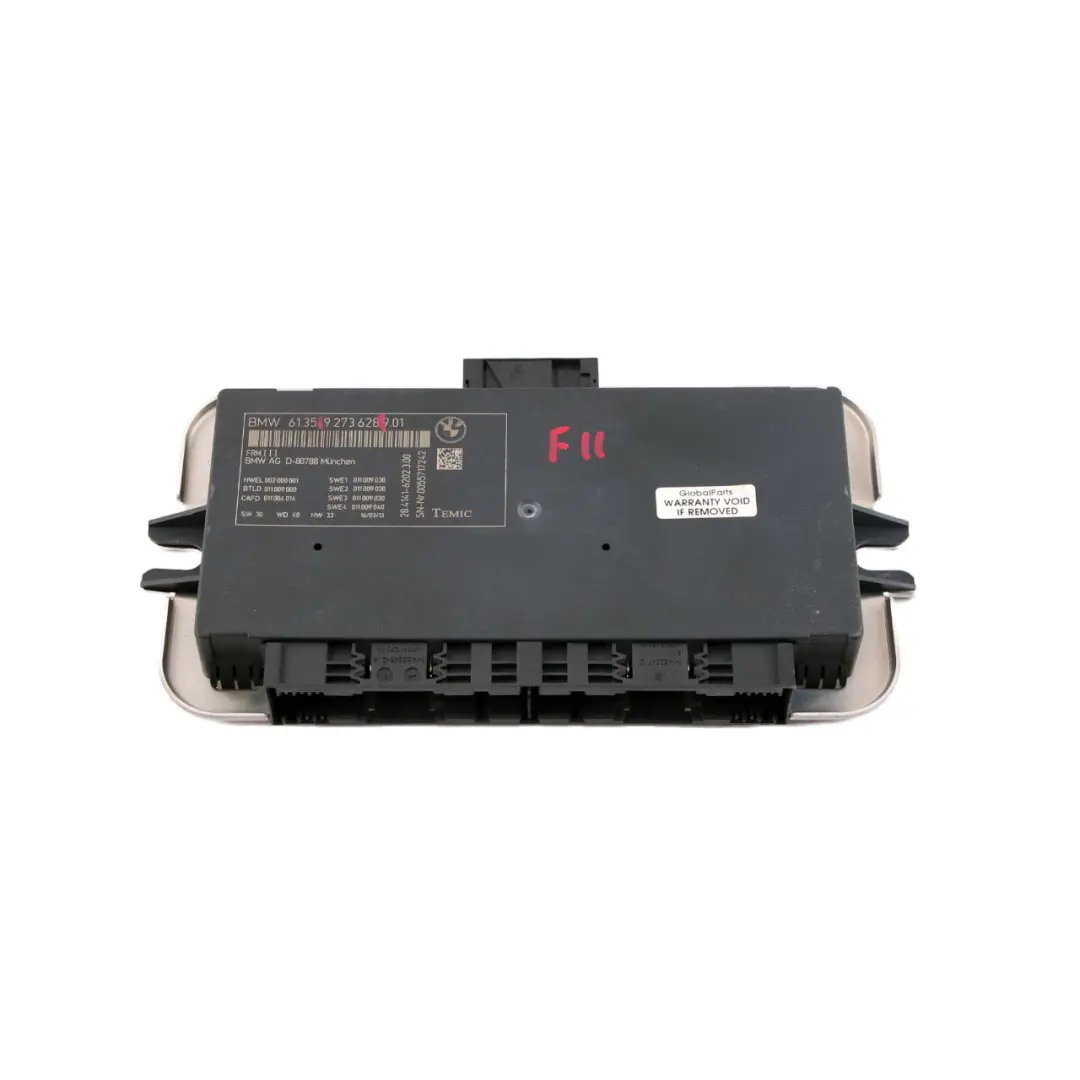 Modulo Controllo Luci Per Il Vano Piedi ECU FRM III per BMW F11 Touring con numero di parte 9273628 BMW F11 Touring Modulo Controllo Luci Per Il Vano Piedi ECU FRM III - SKU 9273628 - Numero di parte 9273628