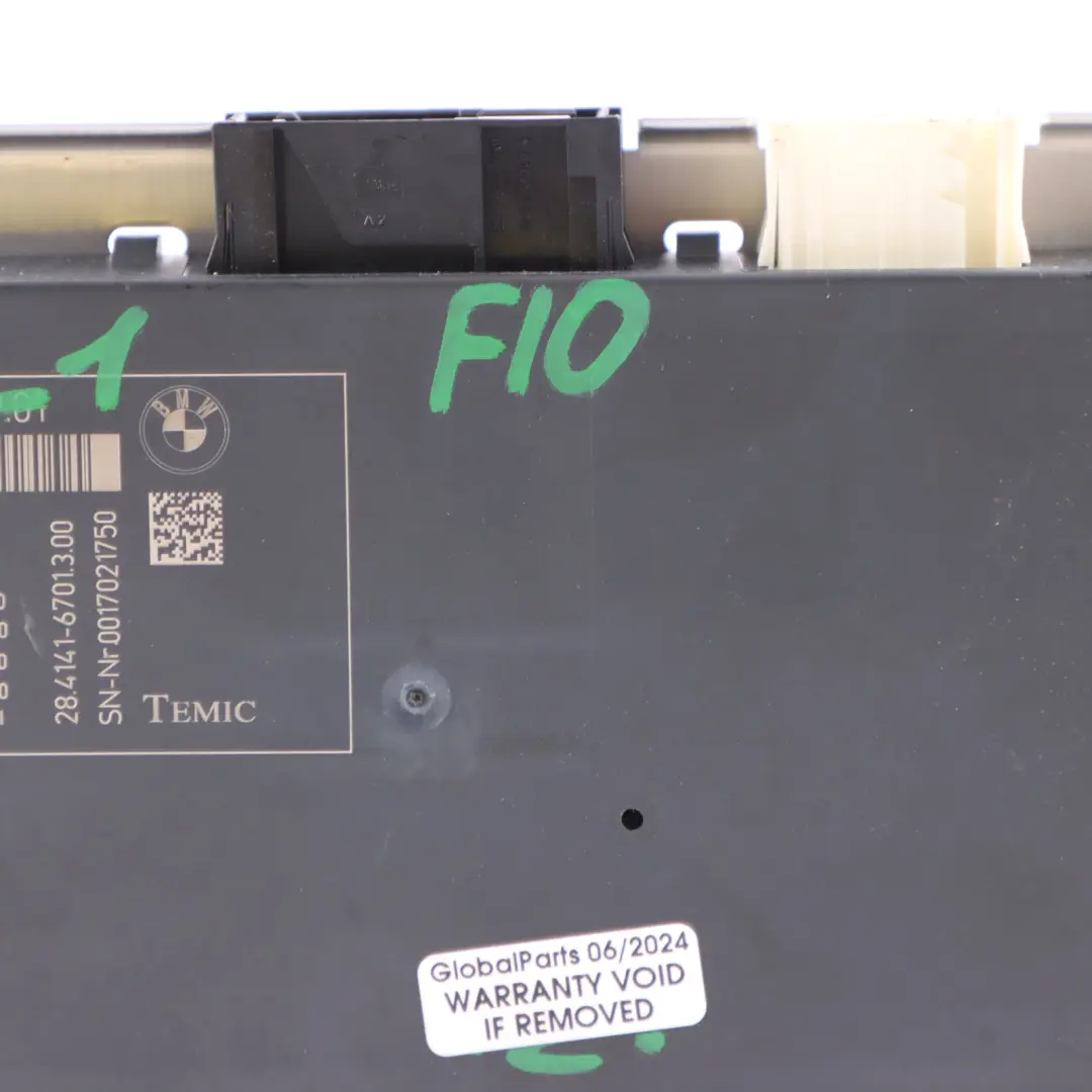 Footwell Light Module ECU Control Unit FRM III TEMIC to BMW 5 Series F10 with Part number 9273629 BMW 5 Series F10 Footwell Light Module ECU Control Unit FRM III TEMIC - SKU 9273629-1 - Part number 9273629