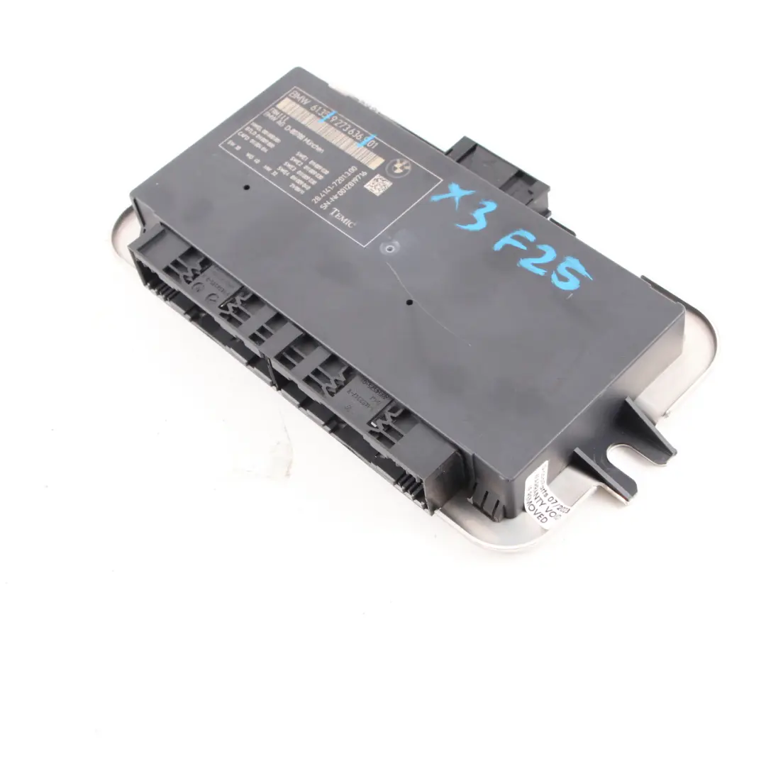 Footwell Light Control Module ECU Unit FRM3 III TEMIC to BMW F25 with Part number 9273636 BMW F25 Footwell Light Control Module ECU Unit FRM3 III TEMIC - SKU 9273636 - Part number 9273636