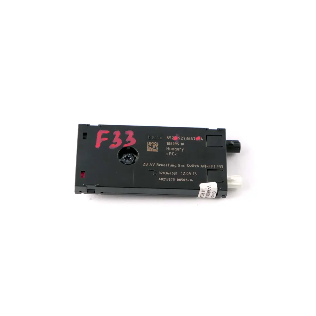 BMW 4 Series F33 F83 M4 Aerial Antenna Amplifier Unit Module Left N/S - SKU 9273667 - Part number 9273667