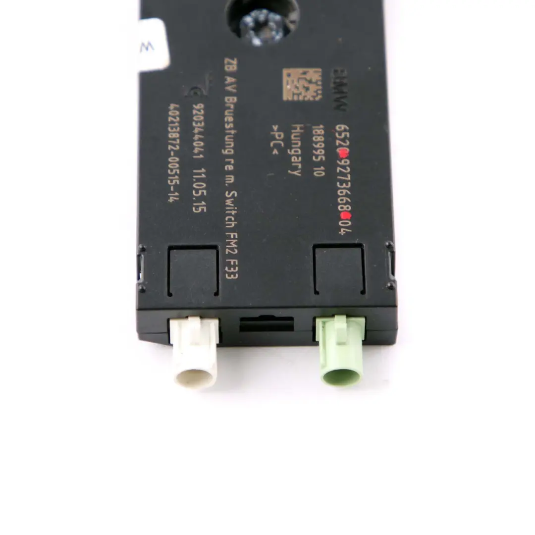 4er F33 F83 M4 Antenne Antennenverstärker Modul Rechts für BMW mit Teilenummer 9273668 BMW 4er F33 F83 M4 Antenne Antennenverstärker Modul Rechts - SKU 9273668 - Teilenummer 9273668
