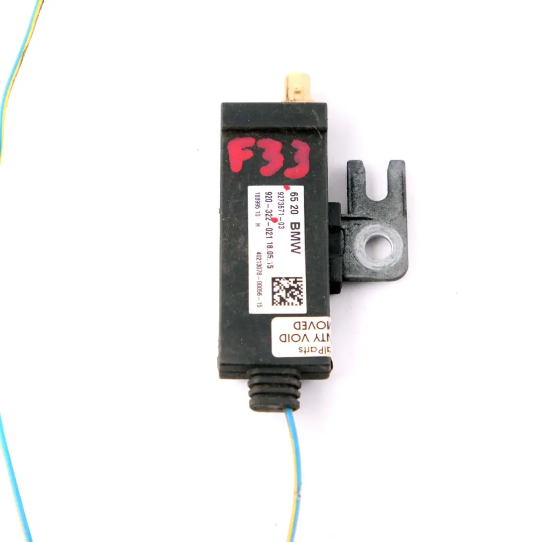 DAB Digital Radio Aerial Antenna Amplifier pour BMW F33 Cabrio Cabriolet à propos du numéro de pièce 9273671 BMW F33 Cabrio Cabriolet DAB Digital Radio Aerial Antenna Amplifier - SKU 9273671 - Numéro de pièce 9273671