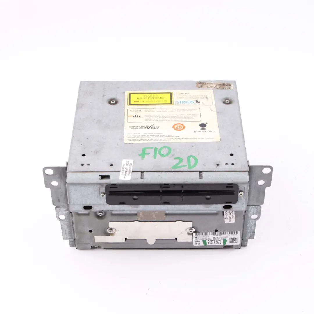 BMW F20 F10 F30 Unité principale Navigation GPS Sat Nav Infotainment DAB - SKU 9274570 - Numéro de pièce 9274570