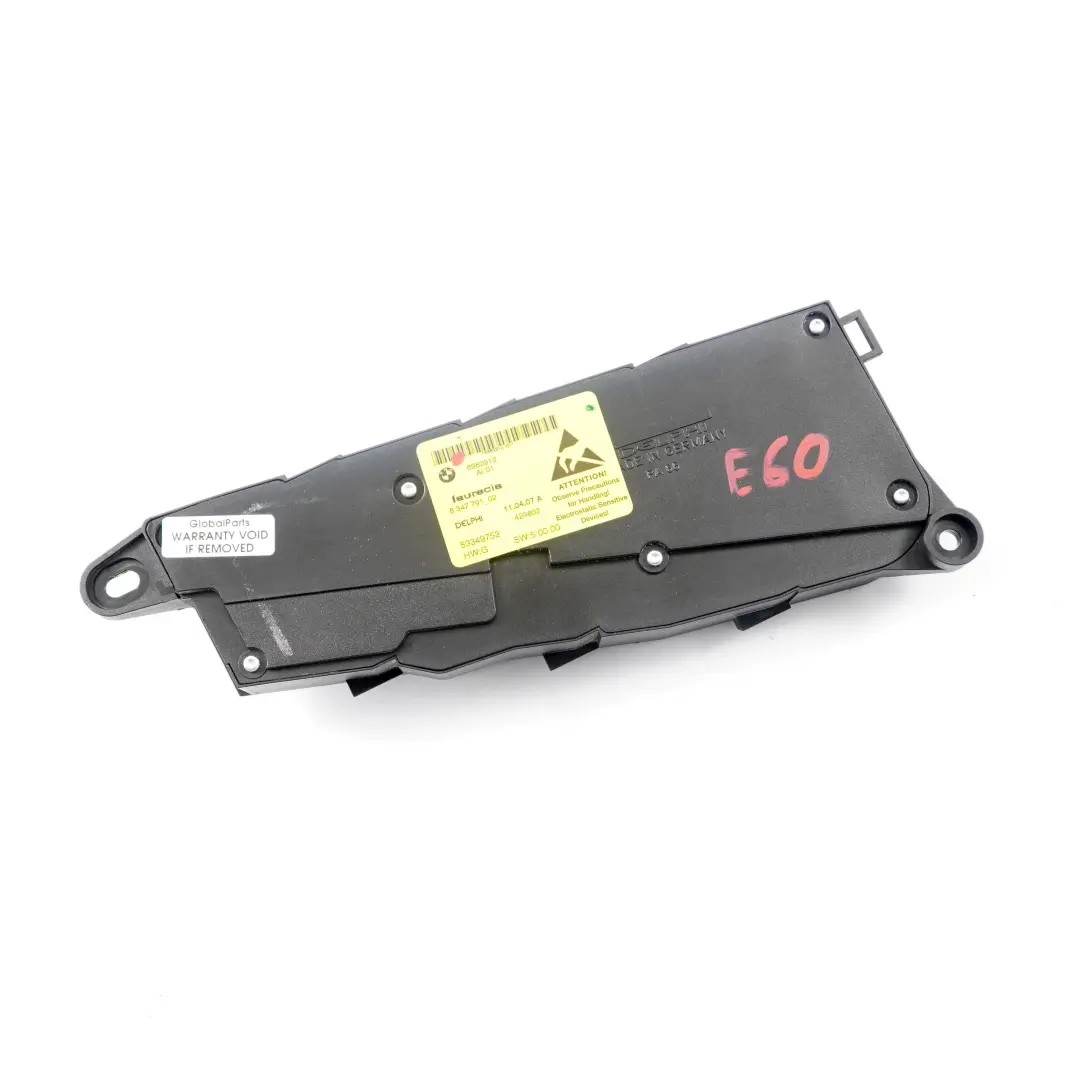 Adjustment Switch BMW E60 E70 E71 Front Right O/S Control Panel 6980912 to Seat with Part number 9275068 Seat Adjustment Switch BMW E60 E70 E71 Front Right O/S Control Panel 6980912 - SKU 9275068 - Part number 9275068