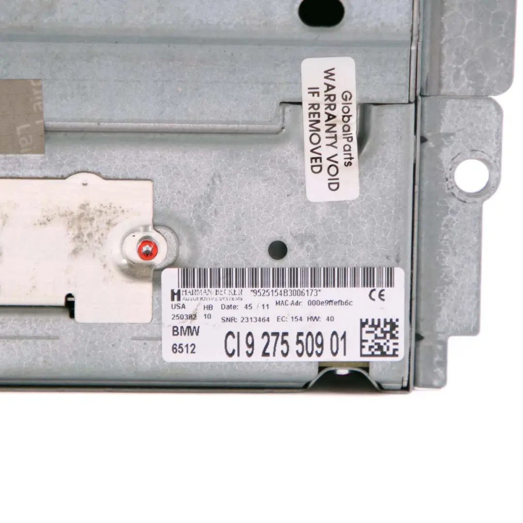 CIC Sat Nav Professional Infotainment Radio Player Head Unit BMW F07 F25 - SKU 9275509 - Part number 9275509