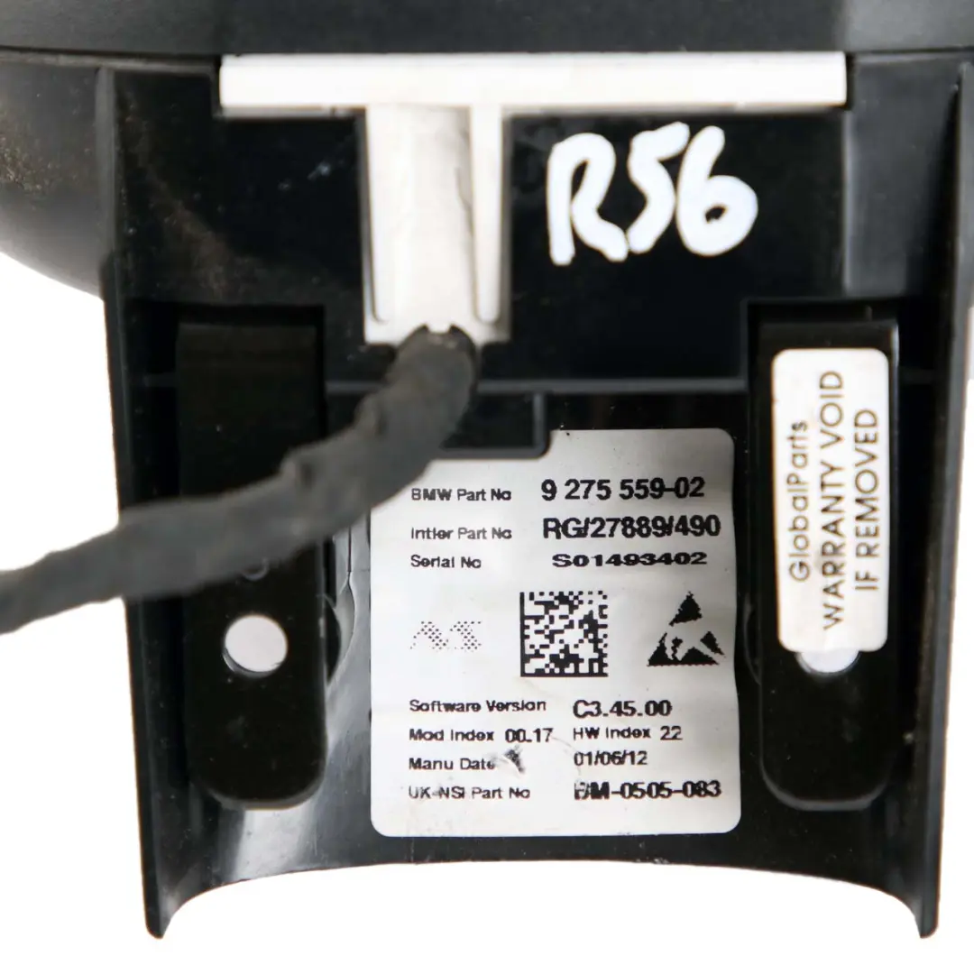 Mini Cooper R55 R56 R57 R59 R60 R61 Cuentarrevoluciones Tacómetro Gauge - SKU 9275559 - Número de pieza 9189516