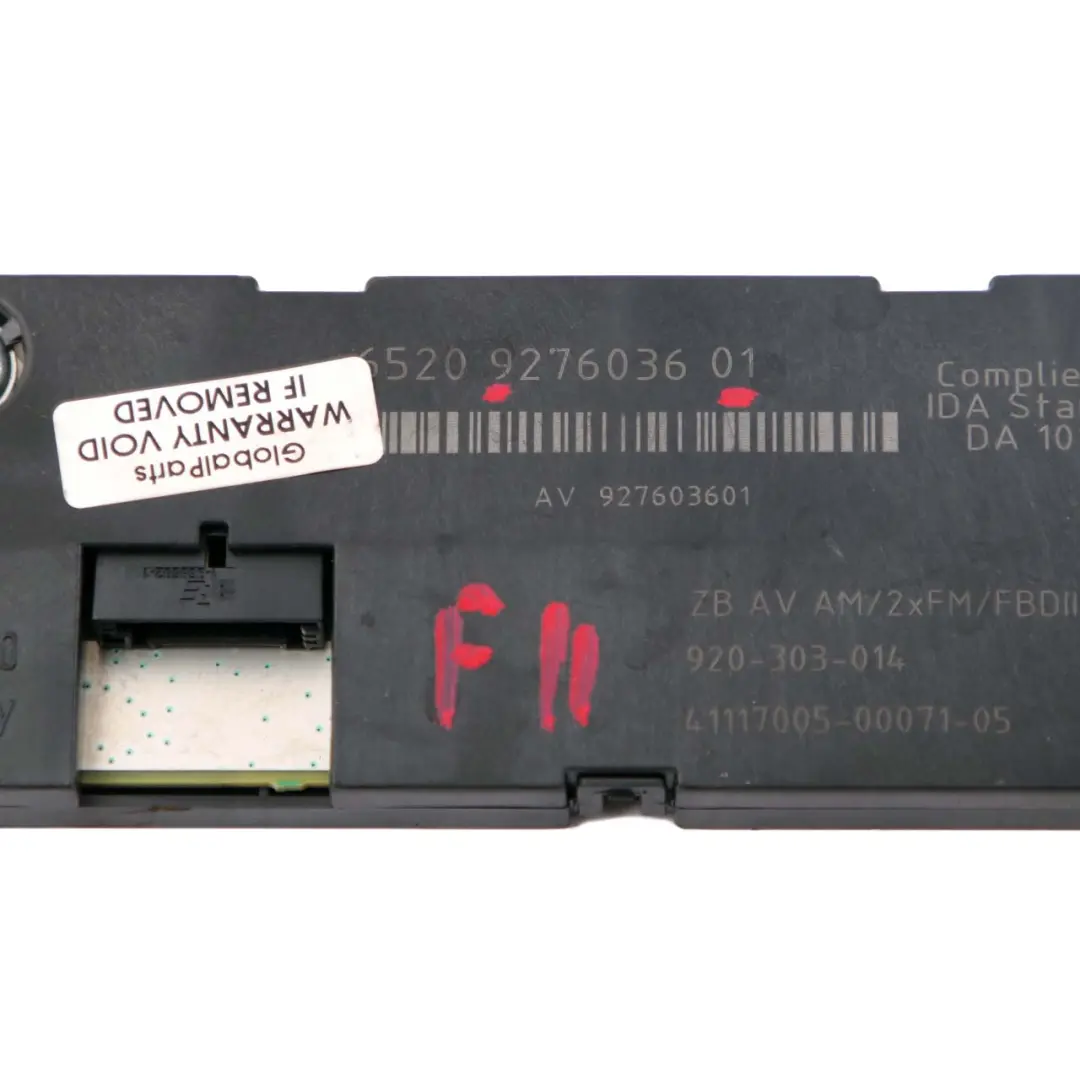 Antenne Aeral Amplificateur Diversité 868 MHZ pour BMW F11 Touring à propos du numéro de pièce 9276036 BMW F11 Touring Antenne Aeral Amplificateur Diversité 868 MHZ - SKU 9276036 - Numéro de pièce 9276036