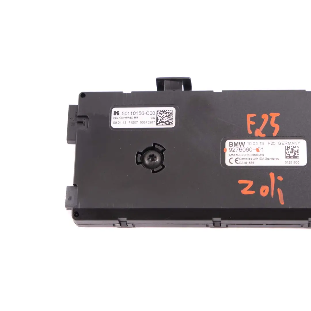 Antenne Diversité BMW X3 F25 Module l'unité contrôle arrière 868 MHZ pour à propos du numéro de pièce 9276060 Antenne Diversité BMW X3 F25 Module l'unité contrôle arrière 868 MHZ - SKU 9276060 - Numéro de pièce 9276060