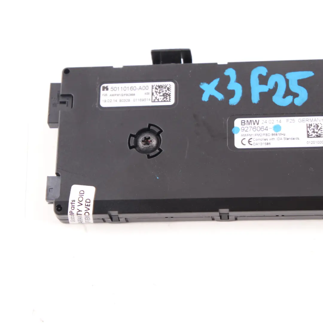 Wzmacniacz Antenowy 868 MHZ do BMW X3 F25 o numerze 9276064 BMW X3 F25 Wzmacniacz Antenowy 868 MHZ - SKU 9276064 - Numer Części 9276064