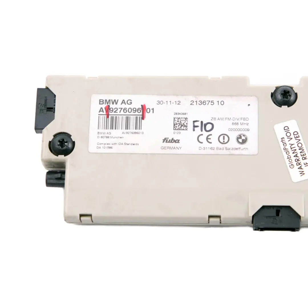 Wzmacniacz Anteny do BMW F01 F10 F13 o numerze 9276096 BMW F01 F10 F13 Wzmacniacz Anteny - SKU 9276096 - Numer Części 9276096