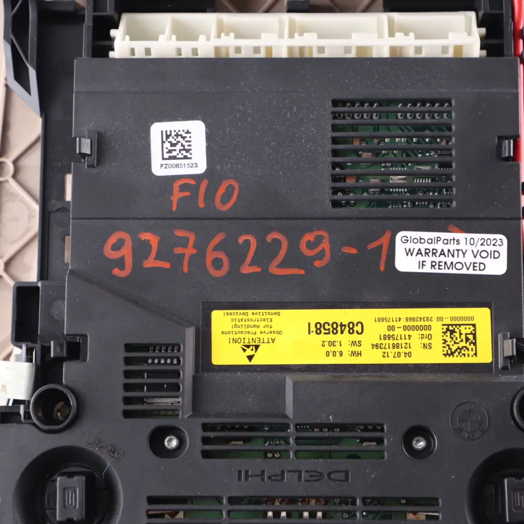  Dachleuchte BMW F10 F11 Vorderseite Leselampe Schalter Panel Unit Oyster - SKU 9276229-1 - Teilenummer 9276229