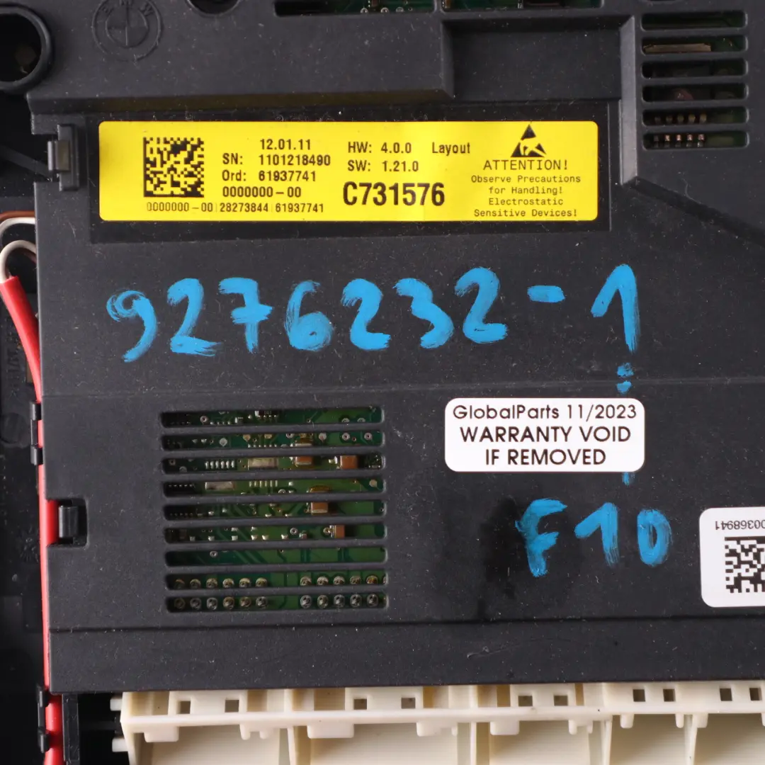 Roof Light BMW F10 F11 F13 Front Interior Reading Lamp Oyster to with Part number 9276232 Roof Light BMW F10 F11 F13 Front Interior Reading Lamp Oyster - SKU 9276232-1 - Part number 9276232