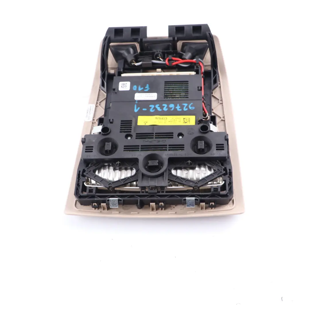 Roof Light BMW F10 F11 F13 Front Interior Reading Lamp Oyster to with Part number 9276232 Roof Light BMW F10 F11 F13 Front Interior Reading Lamp Oyster - SKU 9276232-1 - Part number 9276232