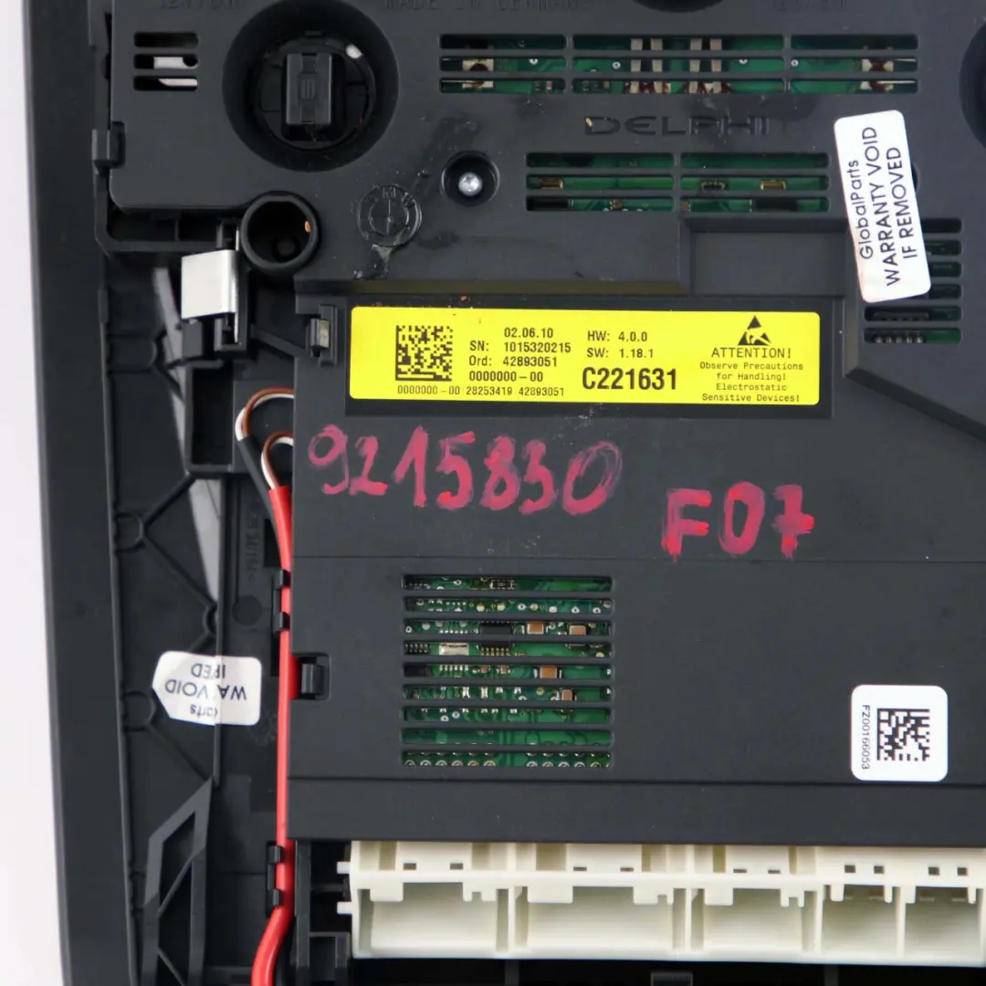 BMW F06 F07 F10 F11 F13 Panel Lampka Dachu Przód Czarny - SKU 9276232 - Numer Części 9276232