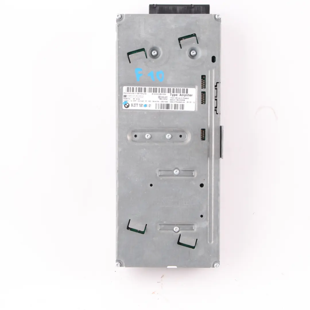 Audio Amplifier BMW F10 M5 F12 F13 M6 Unit ASD Top HIFI System to with Part number 9277181 Audio Amplifier BMW F10 M5 F12 F13 M6 Unit ASD Top HIFI System - SKU 9277181 - Part number 9277181