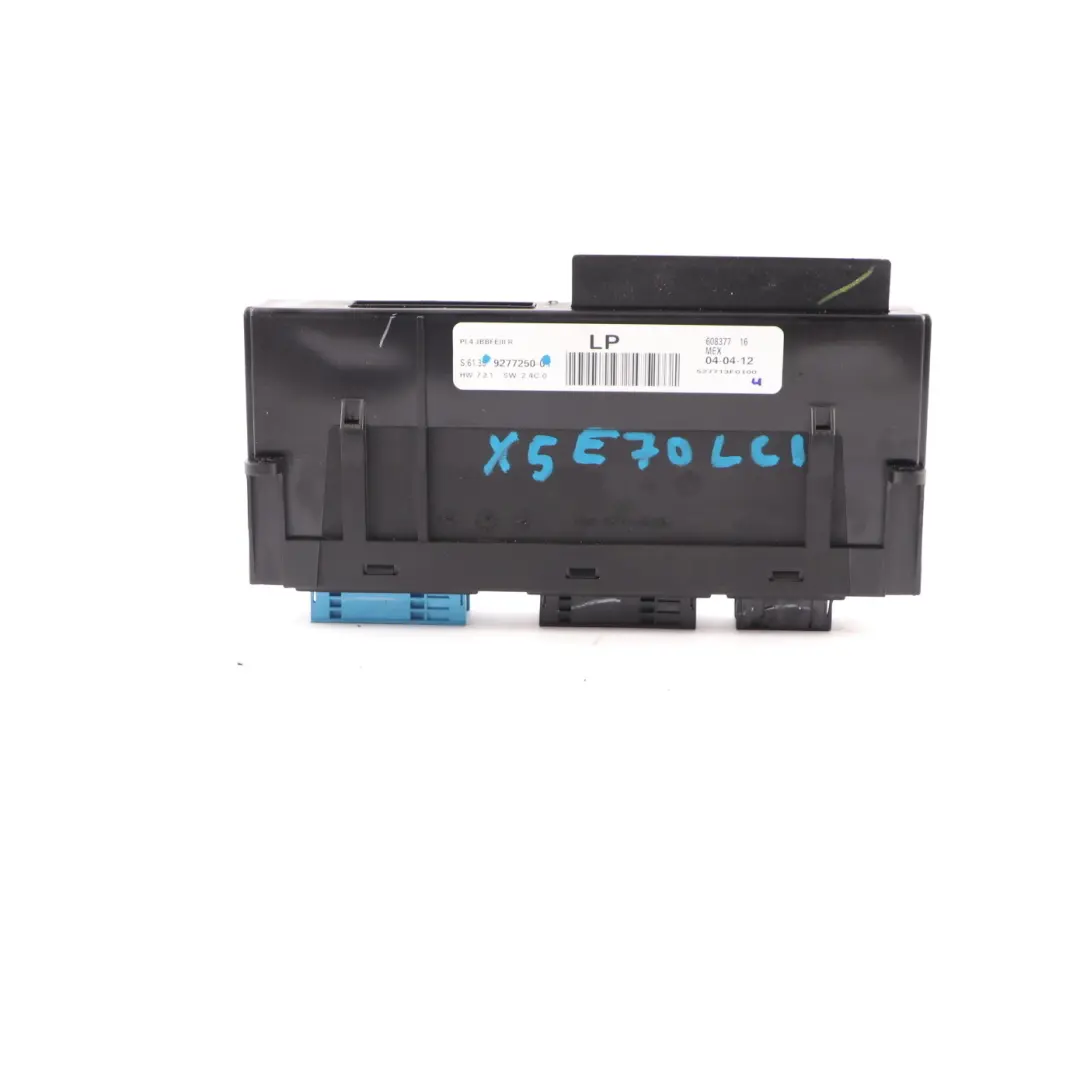 Body Control Module Unit Junction Box PL4 JBBFEIII R ECU to BMW X5 E70 LCI with Part number 9277250 BMW X5 E70 LCI Body Control Module Unit Junction Box PL4 JBBFEIII R ECU - SKU 9277250 - Part number 9277250