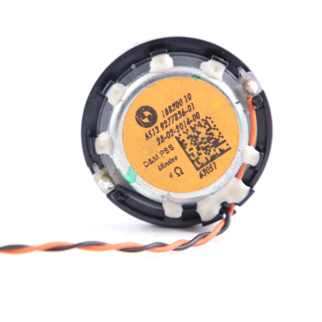 Speaker BMW X3 F25 X5 F15 TOP HIFI System Tweeter Rear Left Right N/O/S  - SKU 9277836 - Part number 9277836