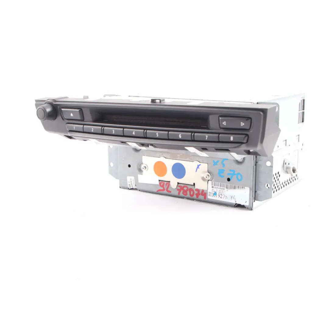 Unidad Central CIC DAB Profesional Sistema de Navegación Controlador para BMW X5 E70 con número de pieza 9278074 BMW X5 E70 Unidad Central CIC DAB Profesional Sistema de Navegación Controlador - SKU 9278074 - Número de pieza 9278074