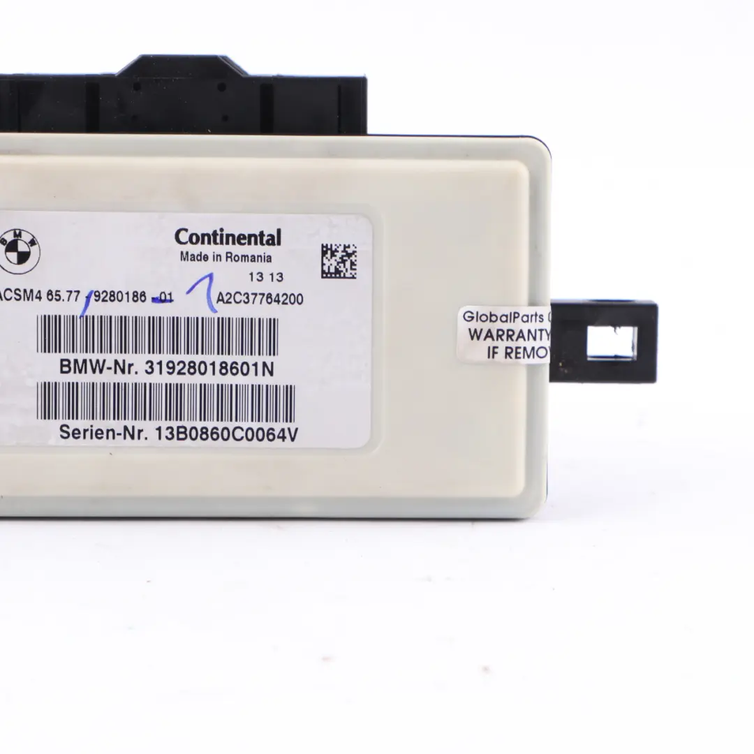 BMW F10 F11 F01 F02 F03 LCI Moduł Airbag - SKU 9280186-1 - Numer Części 9280186