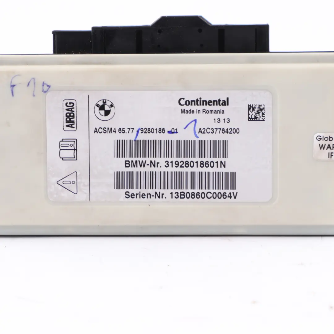 BMW F10 F11 F01 F02 F03 LCI Moduł Airbag - SKU 9280186-1 - Numer Części 9280186