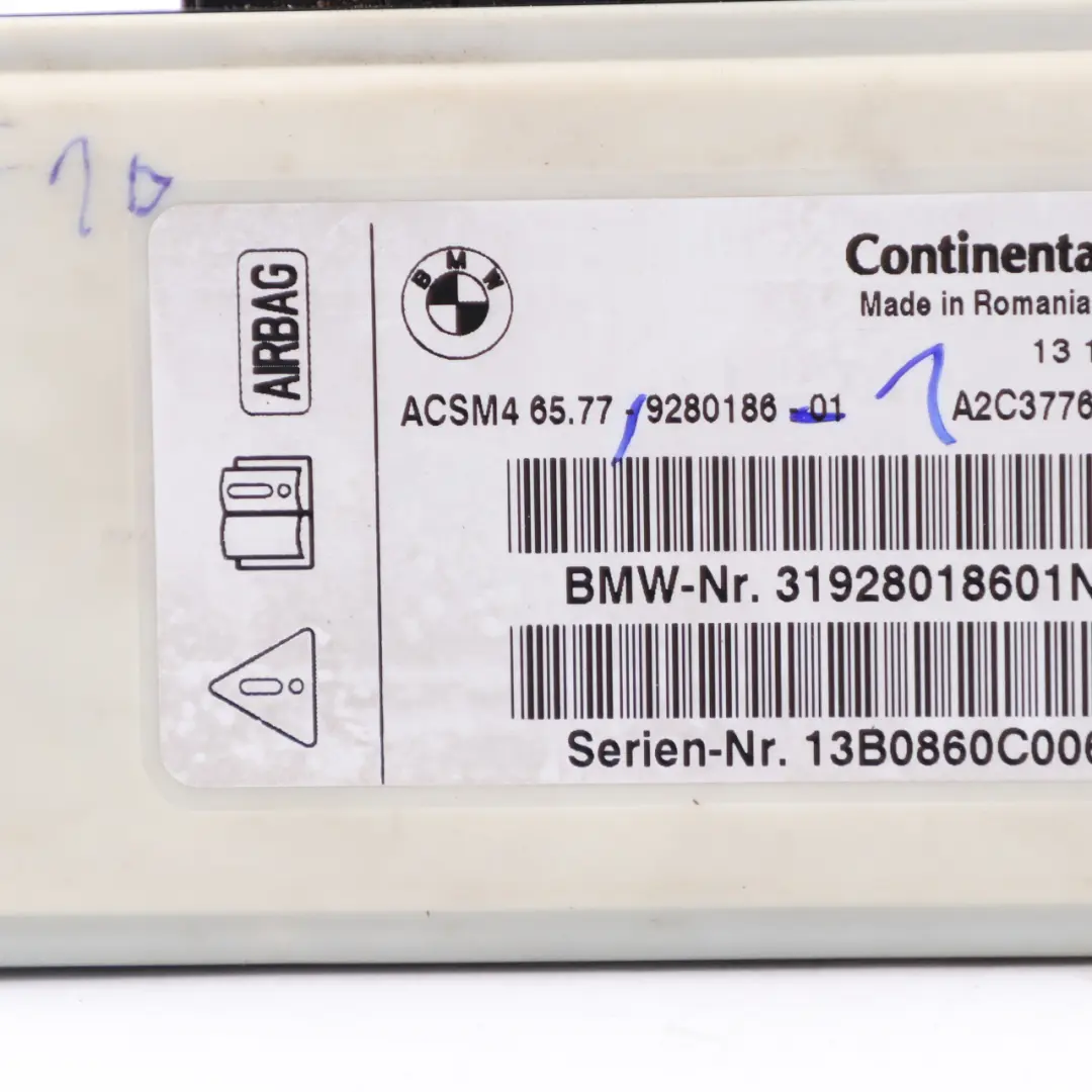 BMW F10 F11 F01 F02 F03 LCI Moduł Airbag - SKU 9280186-1 - Numer Części 9280186