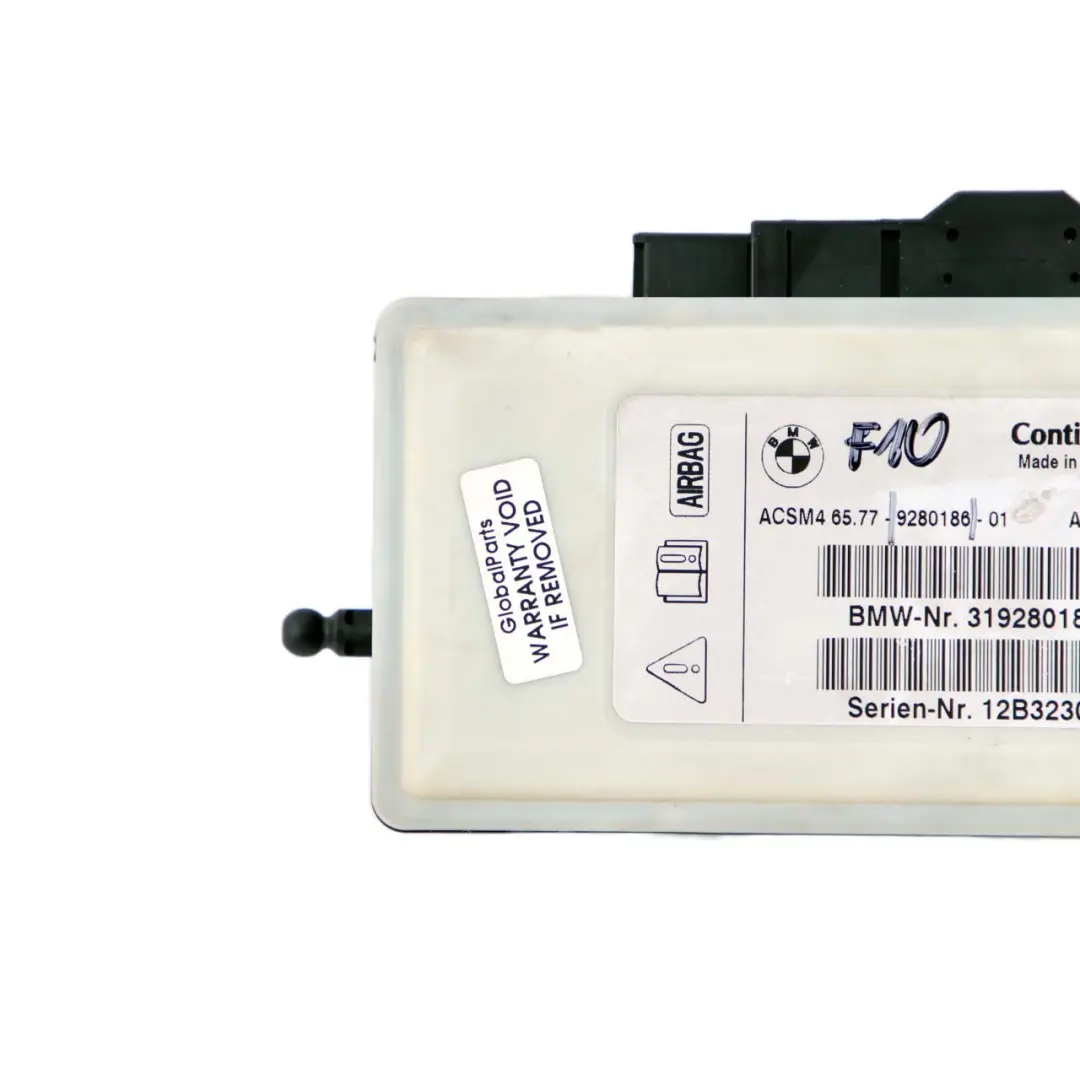 Airbag Control Module ECU Unit to BMW 5 7 Series F10 F11 F01 F02 F03 LCI with Part number 9280185 BMW 5 7 Series F10 F11 F01 F02 F03 LCI Airbag Control Module ECU Unit - SKU 9280186 - Part number 9280185