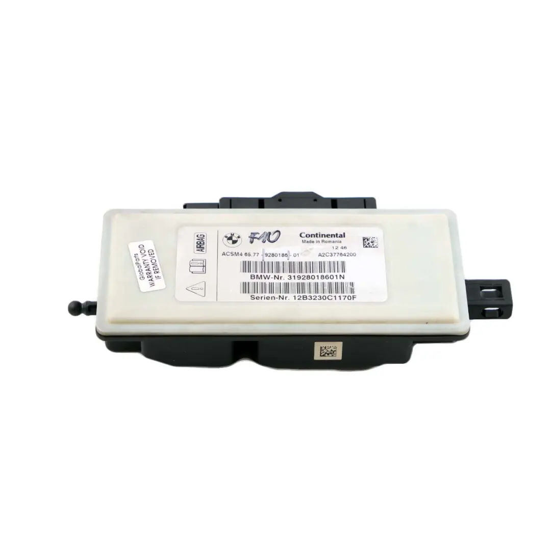 Module de contrôle de l'airbag ECU Unit pour BMW 5 7 F10 F11 F01 F02 F03 LCI à propos du numéro de pièce 9280185 BMW 5 7 F10 F11 F01 F02 F03 LCI Module de contrôle de l'airbag ECU Unit - SKU 9280186 - Numéro de pièce 9280185