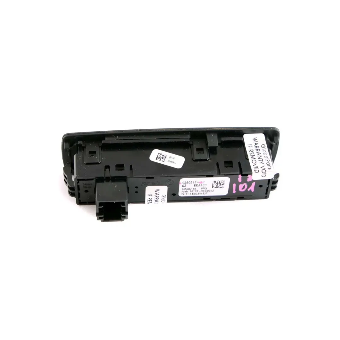 BMW i3 I01 Consola Central Interruptor Control Operativa Botón Selector - SKU 9280514 - Número de pieza 9280514