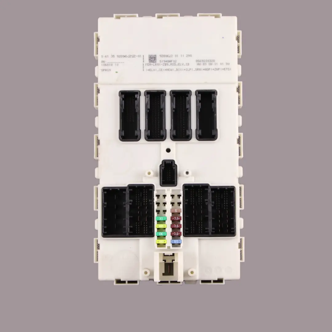  FEM Module BMW F20 F21 F22 F30 F32 ECU Control Unit Fuse Box - SKU 9280622 - Numéro de pièce 9280622