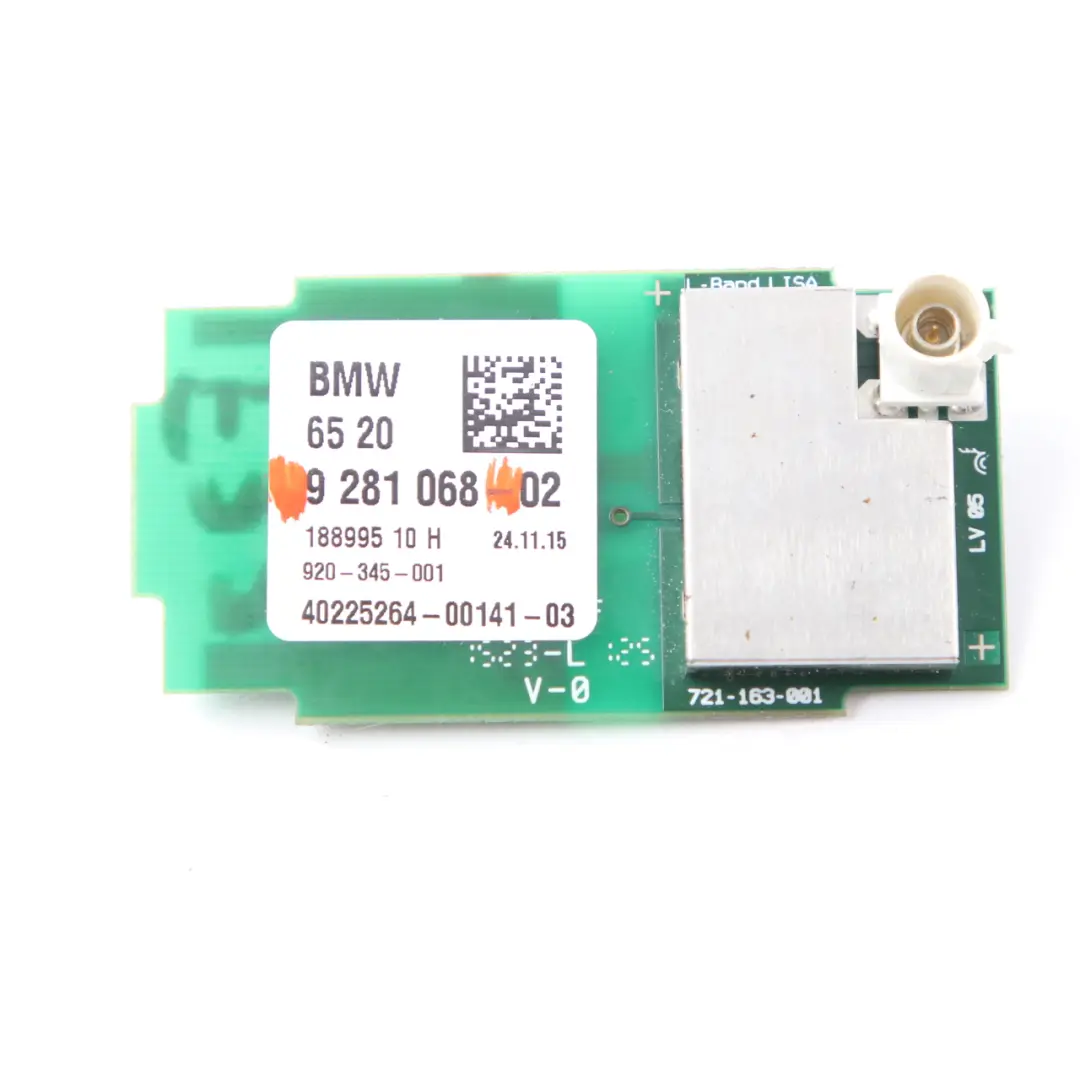  Antennenempfänger BMW F33 F83 M4 Cabrio Antenne DAB Einheit - SKU 9281068 - Teilenummer 9281068
