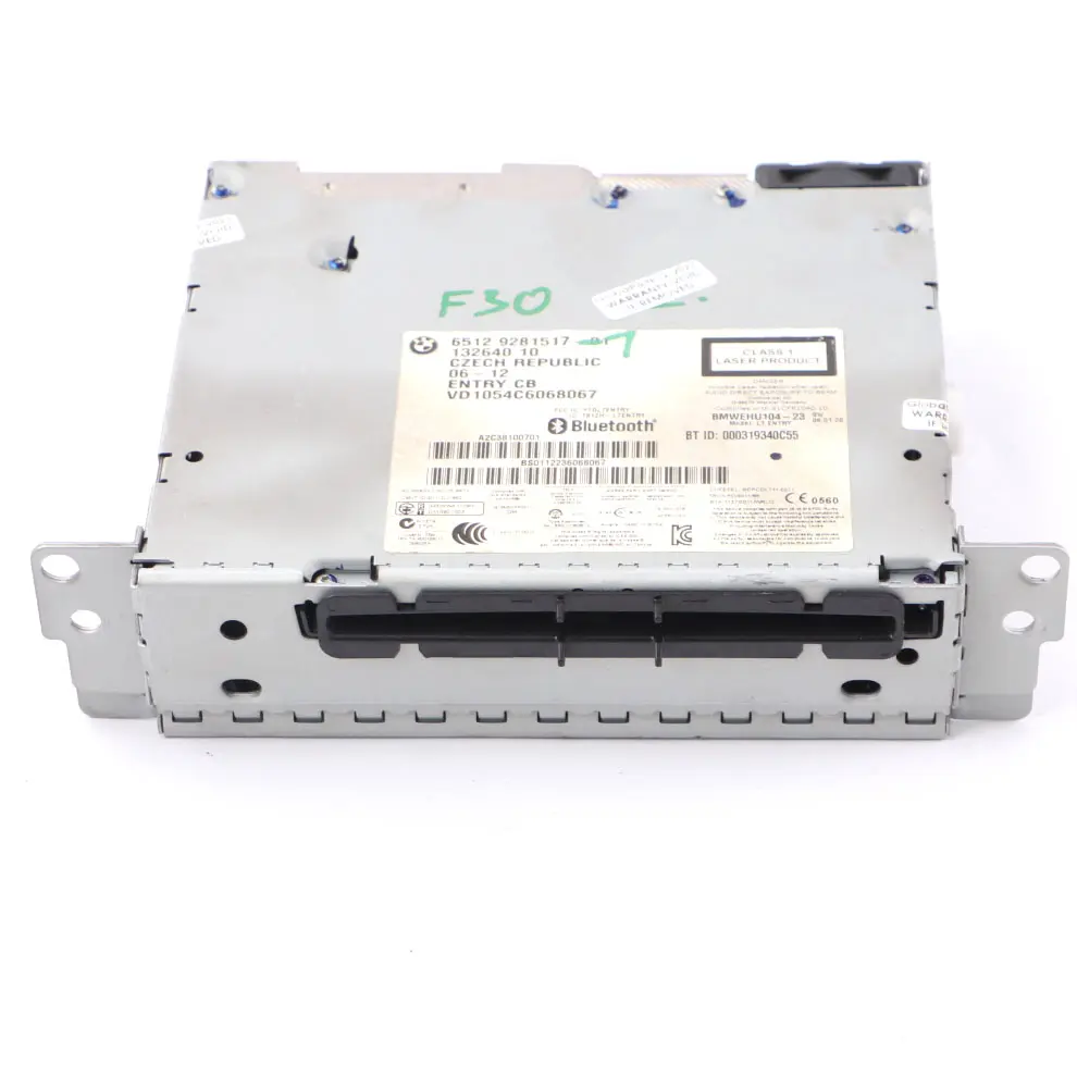 Radio CD professionnelle lecteur Bluetooth pour BMW F20 F21 F22 F30 F31 à propos du numéro de pièce 9281517 BMW F20 F21 F22 F30 F31 Radio CD professionnelle lecteur Bluetooth - SKU 9281517-1 - Numéro de pièce 9281517