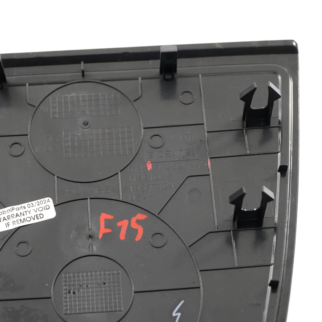 Centre Dashboard Top Centre Trim Black 9252545 to BMW F15 Cover with Part number 9281639 BMW F15 Cover Centre Dashboard Top Centre Trim Black 9252545 - SKU 9281639 - Part number 9281639