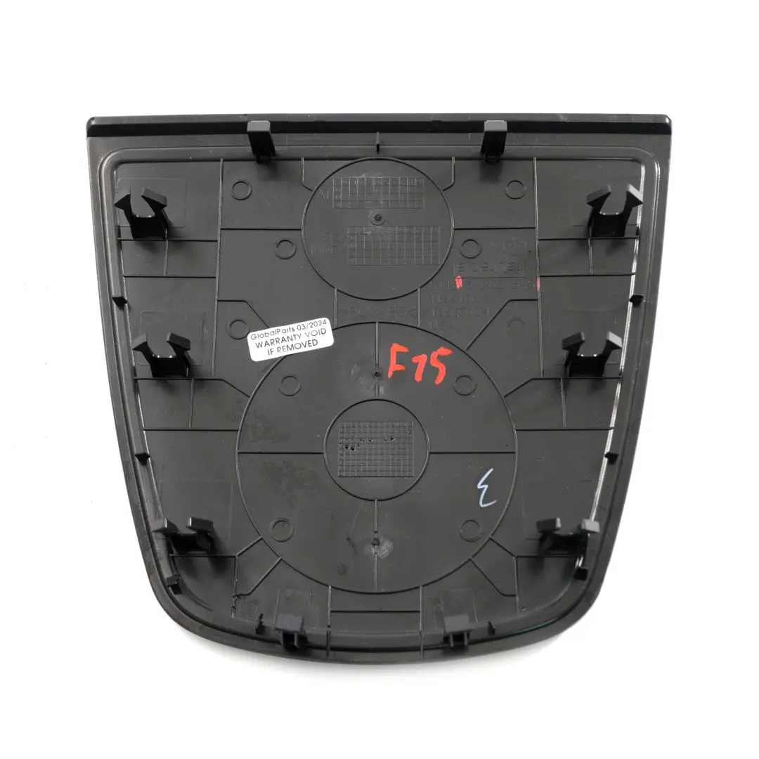 BMW F15 Couvercle de tableau de bord central Garniture centrale Noir 9252545 - SKU 9281639 - Numéro de pièce 9281639