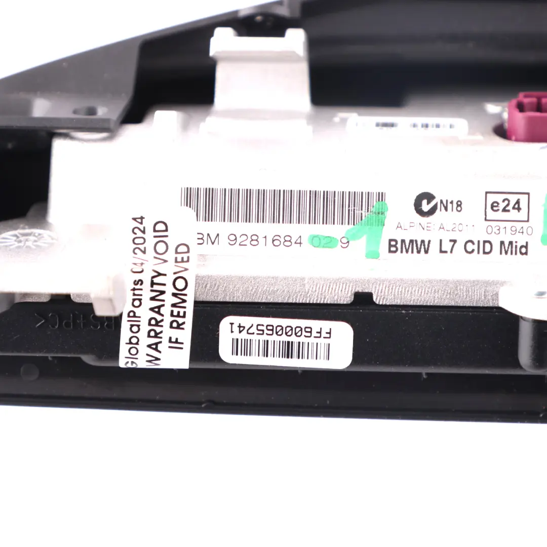  Display Screen BMW F20 F21 F22 Central Information Sat Nav Monitor 6,5" - SKU 9281684-1 - Part number 9281684