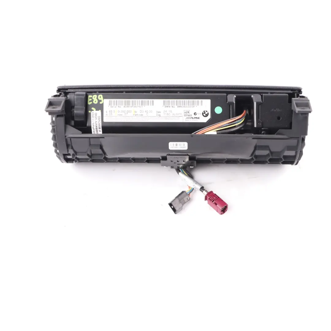 BMW Z4 E89 Ecran central d'information Ecran tableau Moniteur navigation - SKU 9282022 - Numéro de pièce 9282022